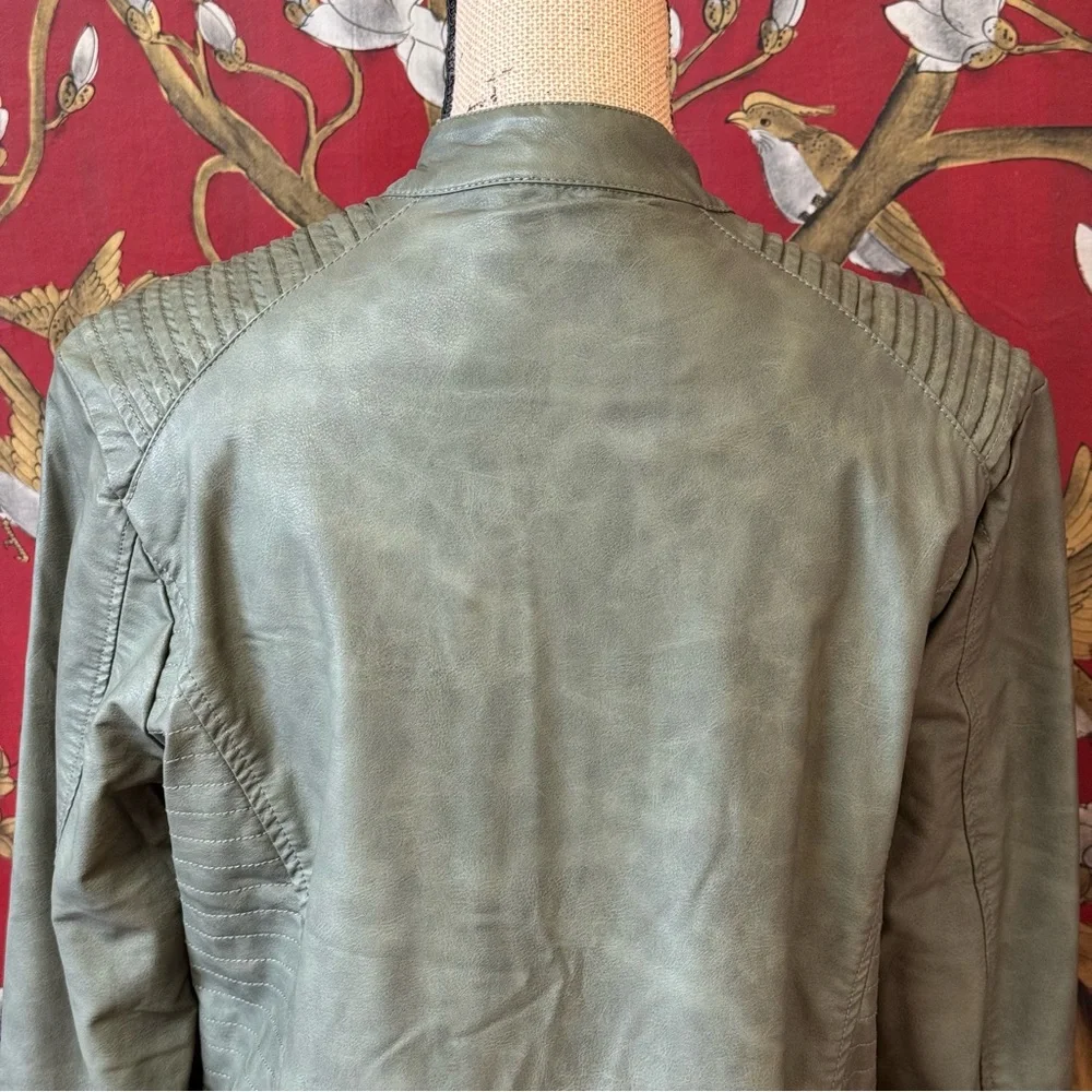 Women's “J2” Faux Leather Jacket | #P9 - Picture 6 of 14